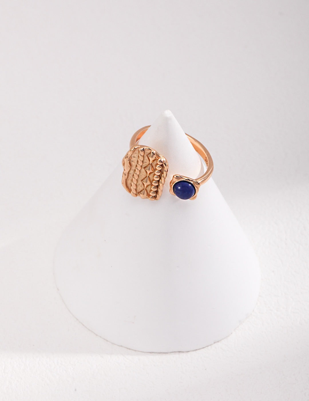 S925 Sterling Silver Lapis Lazuli Ring Elegant Fashion Ring