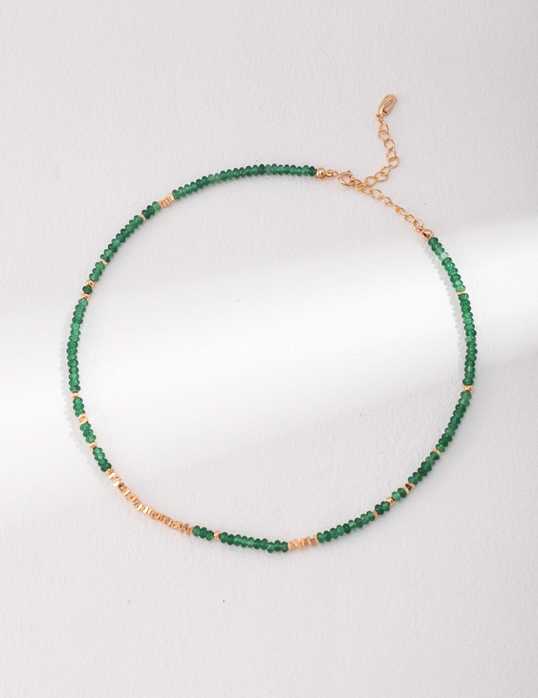 S925 Sterling Silver Emerald Necklace